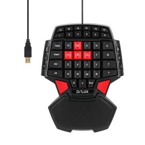 47-Key Professional Single Hand USB Wired Gaming Keyboard Esport Gamer Keyboard for lol cs go overwatch
