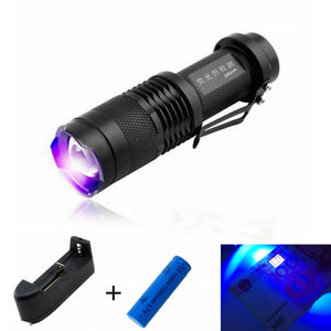 ZHISHUNJIA 1-Mode 395nm UV Fluorescent Agent Identification Flashlight