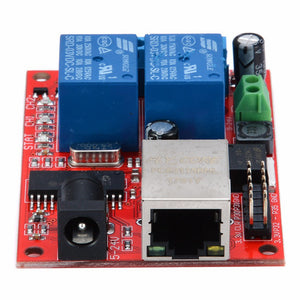 ESAMACT Cloud Remote Control 2-Way Ethernet Relay, Network Switch Delay TCPUDP Module Controller
