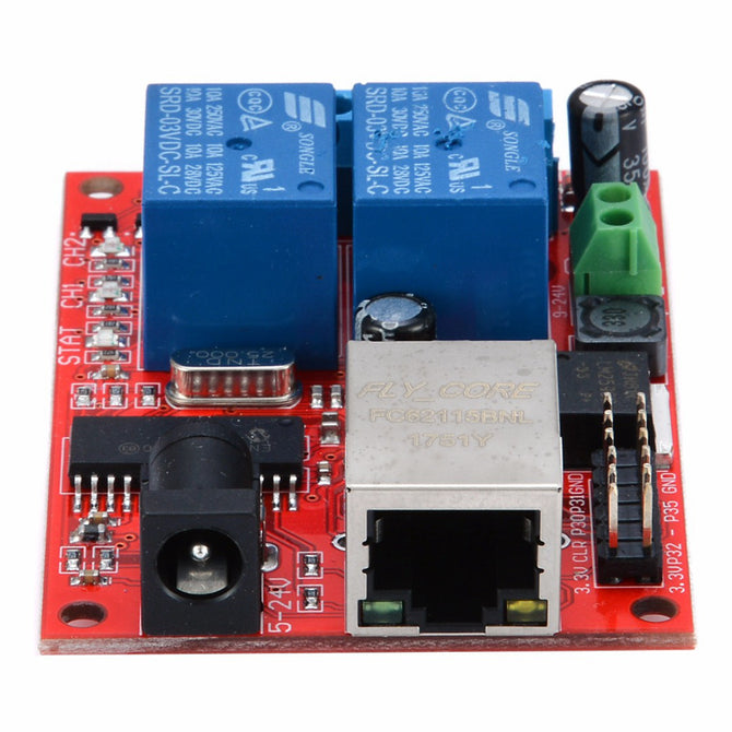 ESAMACT Cloud Remote Control 2-Way Ethernet Relay, Network Switch Delay TCPUDP Module Controller