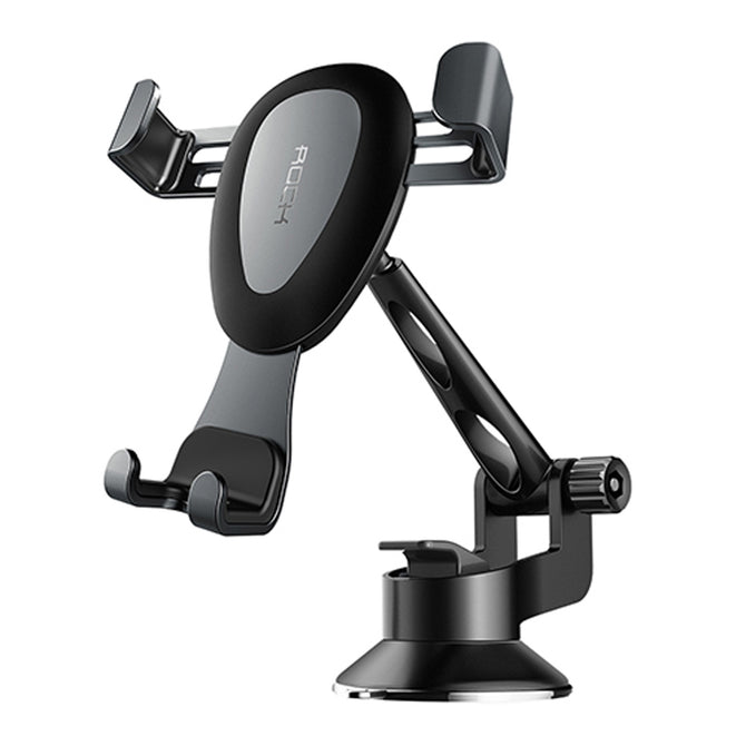 ROCK Gravity Metal Car Phone Holder, Linkage Aluminum Alloy Adjustable Mobile Phone holder For Car Stand Bracket