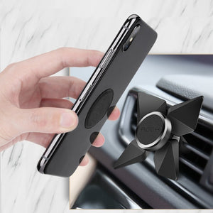 ROCK Tornado Magnetic Car Phone Holder Rotary Magnet Air Vent Car Mount Holder Stand for IPHONE Plus Samsung Huawei Xiaomi