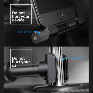 Baseus Backseat Car Holder Adjustable Cell Phone Stand Car Mount Bracket for IPHONE 8 X Samsung S8 IPAD Tablet PC