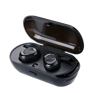VIGROS True Wireless Invisible Sports Headphone, Mini Bluetooth Earbuds - Black