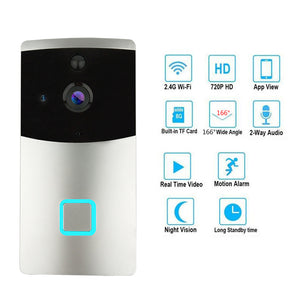 720P Wireless Video Door Phone Smart WiFi Video Doorbell Security Camera With PIR Motion Detection