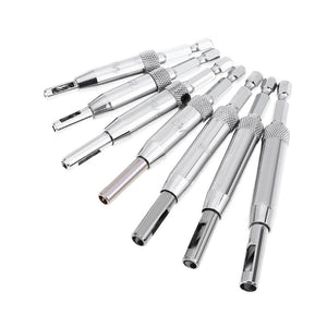 High Quality 7PCS Self Center Hinge Twist Drill Bits Window Door Screw Hole Saw Woodworking Tool Metal Drilling Center Drill Bit