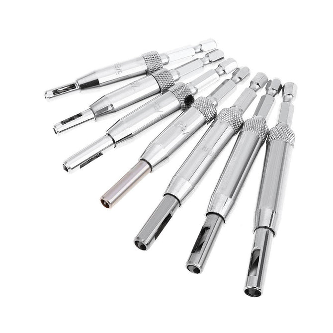 High Quality 7PCS Self Center Hinge Twist Drill Bits Window Door Screw Hole Saw Woodworking Tool Metal Drilling Center Drill Bit