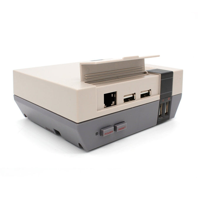 Enhanced Mini Retro Style NESPi Case for Raspberry Pi 3 / 2 / Model B - Grey