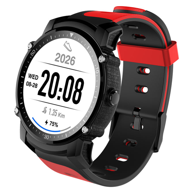 JSBP FS08 Transflective Screen Smart Watch w/ IP68 Waterproof, Cycling/Running/Climbing/Walking Sport Mode, GPS, Heartrate - Red