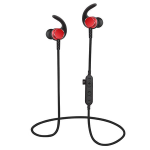 Wireless Bluetooth V4.2 Stereo Headphones Sports Headset with TF Card Slot - Red