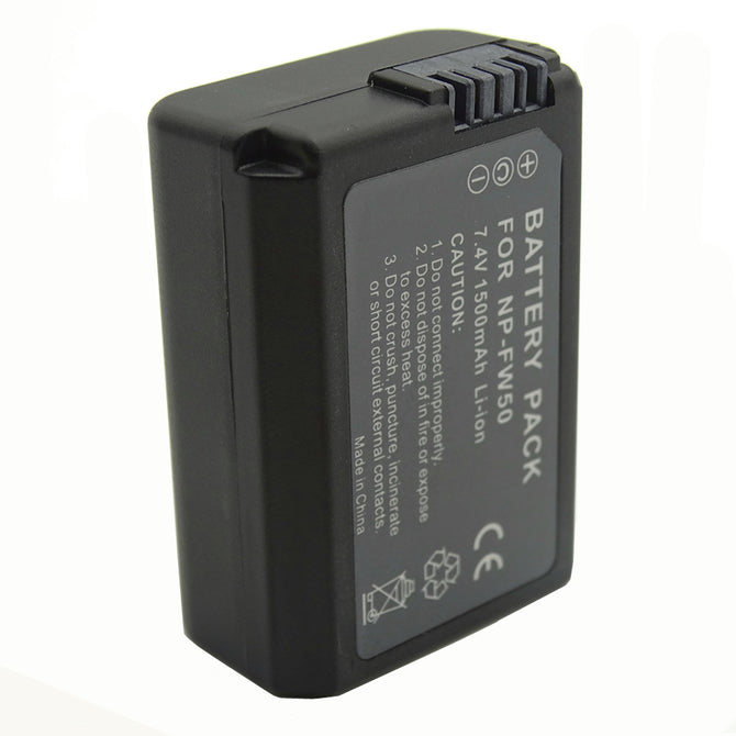 NP-FW50 1500mAh Camera Battery for Sony - Black