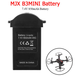 7.4V 850mAh Lithium Battery Pack for MJX B3 Mini, Bugs 3 Mini - Black