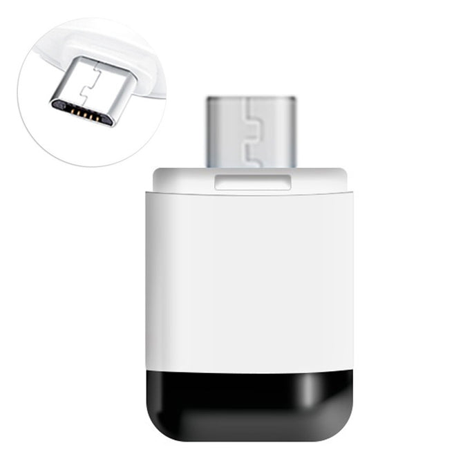 Micro USB Mobile Phone Remote Wireless Infrared Appliances Remote Control Adapter - White + Black