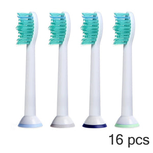 16Pcs Replacement Electric Toothbrush Heads Fits for Philips Sonicare HX6014 Tooth Brush Oral Hygiene