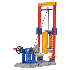 1304 68PCS Engineering Series Elevator Lifts Building Blocks Mechanical Assembly Model Toys for Kids