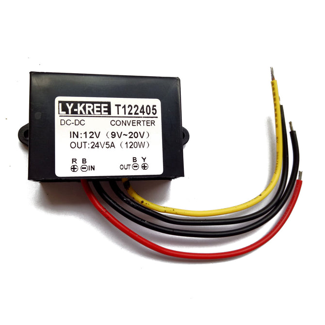 LY-KREE DC-DC 12V (9V-20V) To 24V 5A 120W Boost Module Car Power Converter DS122405