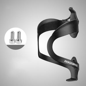 ROCKBROS Bicycle Aluminium Alloy Adjustable Water Bottle Cage - Black