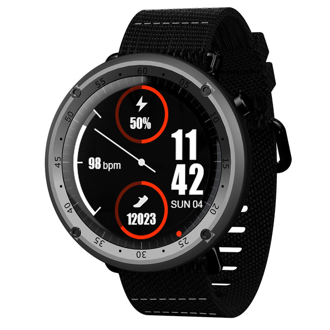 JSBP L19 GPS Smart Watch w/ Voice Call, Walking,Cycling,Running,Climbing,Football,Heartrate Monitor,Compass,Boold Pressure -Gray