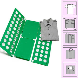 KICCY Practical Home Convenient Kid Clothes Folder Organizer, Plastic Quick T-Shirt Clothes Laundry Shirt Folding Board