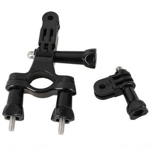 Ismartdigi Bike Mount Set for Gopro Hero 2 3 3+ 4 Session 5 6 SJ4000 - Black + Silver