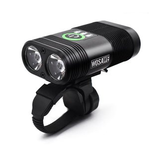 WOSAWE Portable Waterproof Quick Release Li-polymer 2400lm Lumens Dual LED Cycling Bike Light