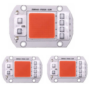 ZHAOYAO 3Pcs 50W 5000lm 144-COB LED Full Spectrum Integrated Lamp