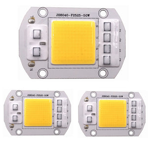 ZHAOYAO 3Pcs 50W 5000lm 144-COB LED Integrated Lamp Warm White