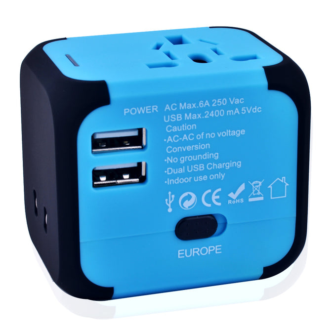 Jtron Multi-National Travel Adapter, USB Charger