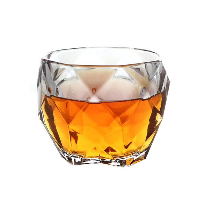 Creative Crystal Style Home Thickened Whiskey Wine Glass - Transparent