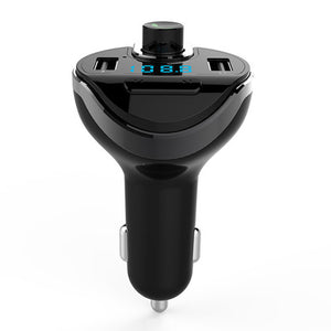 Bluetooth Car Kit w/ Handsfree FM Transmitter, Wireless A2DP MP3 Player