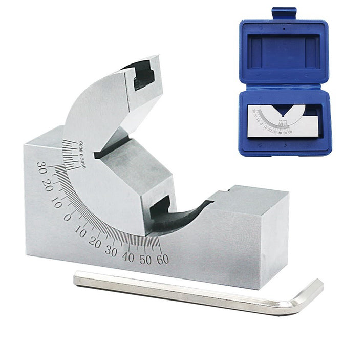 ESAMACT Sine Gauge Adjustable Angle Gauge, High Precision Angle Pad, 0-60 Degree Angle Plate Block