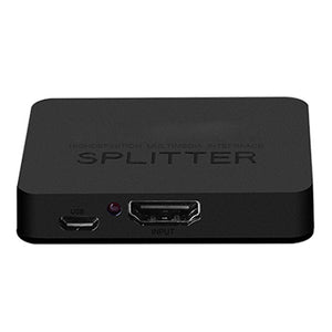 1 x 2 HDMI Splitter, NewBEP 1 Input 2 Output HDMI Amplifier Switcher Box Hub, Support 4KX2K 3D 2160P 1080P