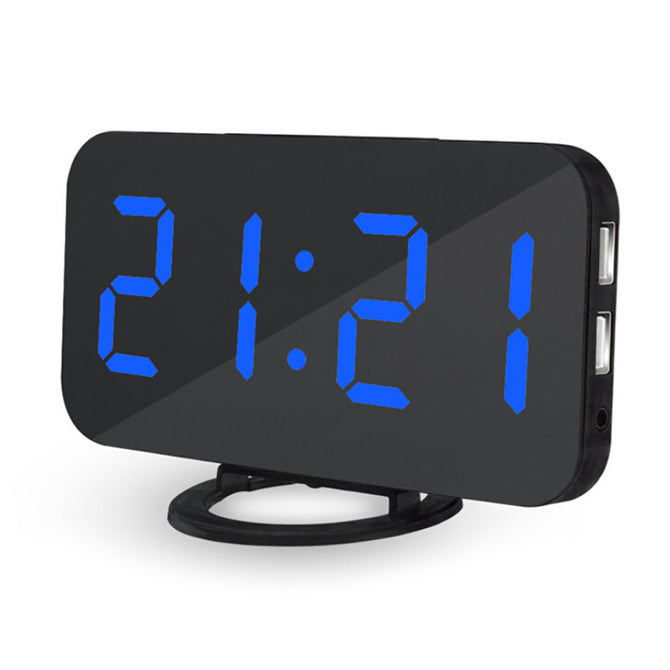 Creative LED Digital Table Alarm Clock - Blue Light
