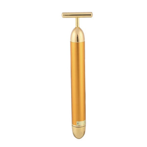 ZHAOYAO Pro Slimming Face 24K Gold Lift Bar, Vibration Facial Beauty Massager, Energy Vibrating Bar Face Tool