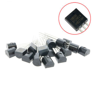 ESAMACT 10Pcs DS18B20 18B20 TO-92 Temperature Sensors, New and Origianl DS18B20 TO92 DS18B20 18B20
