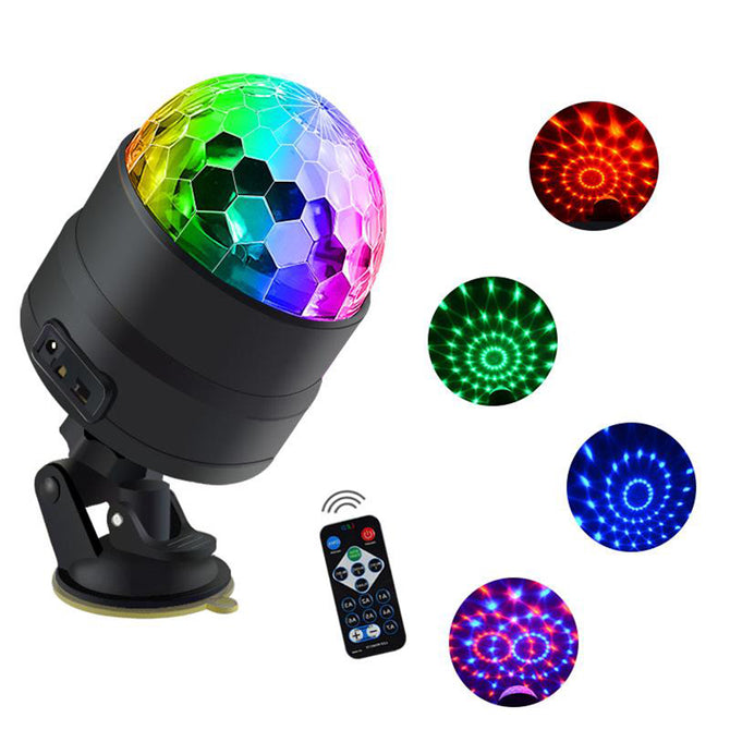 JRLED USB 5V 4W Music Control Multi-Color Stage Lantern, Sucker Type Projection Lamp for Holiday Decoration