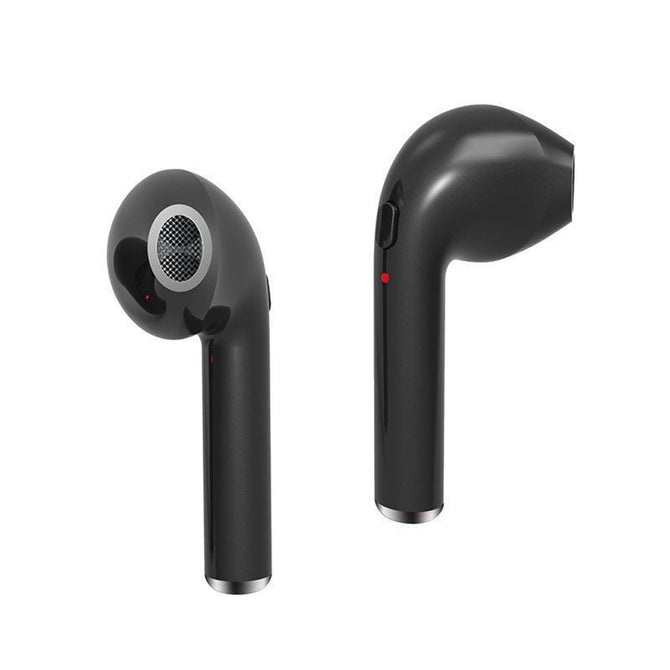 TWS Wireless Dual Bluetooth Headset Twins Stereo Headphone Cordless Sports Earphones - Black