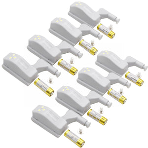 ZHISHUNJIA Cabinet Hinge LED Sensor Light - Warm White 8PCS