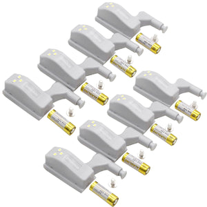 ZHISHUNJIA Cabinet Hinge LED Sensor Light - White 8PCS