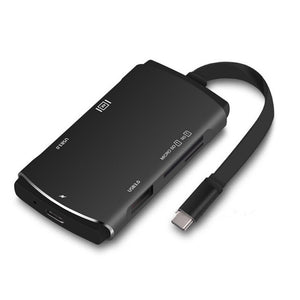 6-in-1 USB Type C Hub Multiport Adapter with Type C Charging Port, 2 USB 3.0 Ports, SD&TF Card Slot, 4K HDMI Port