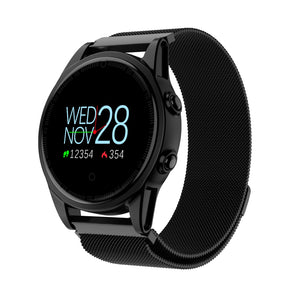 R13 Men's Smart Wrist Watch Sports Bracelet Fitness Tracker with Heart Rate Monitoring - Black