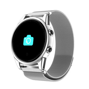 R13 Men's Smart Wrist Watch Sports Bracelet Fitness Tracker with Heart Rate Monitoring - Silver