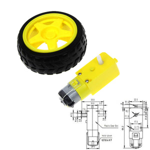 Smart Car Robot Gear Motor For Arduino DIY Kit Wheels Smart Car Chassis Motor Robot Remote Control Car