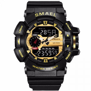 SMAEL Electronic Digital-watch Relogio Masculino,LED Digital Watch Men Sport Wrist Watches Blue