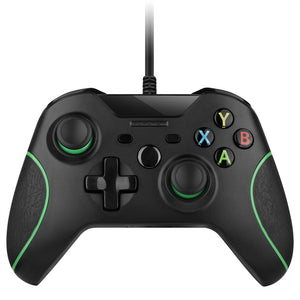 Miimall USB PC Gaming Controller, Wired Joysticks Gamepad for XBOX ONE/ XBOX ONE X - Black