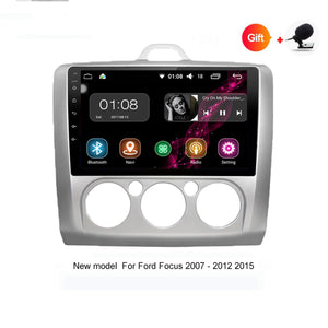 Funrover Android 8.0 HD 9" 2-Din Touch Screen Car Audio System Radio Car Player w/Stereo GPS Navigationfor Ford Focus 2004-2011