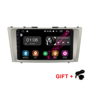 Funrover Android 8.0 HD 9" 2-Din Touch Screen Car Audio System Radio Car Player w/ Stereo GPS Navigationfor Toyota Camry 2007-11