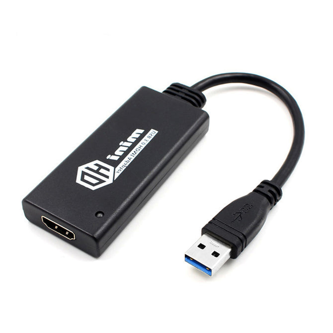 USB3.0 Male to HDMI Female Converter Cable 1080P Aluminum Alloy Cable USB to HDMI External Video Card Monitor Adapter