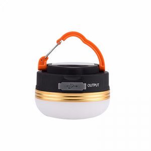 Camp Lights Lamp Mini Portable LED Camping Lantern Waterproof Tents Lamp Outdoor Hiking Night Hanging Lamps USB Recharge 3W/Black