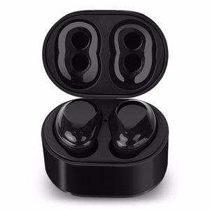 TWS Earphone Wireless Bluetooth Stereo Headphone Headset With Charging Box Black